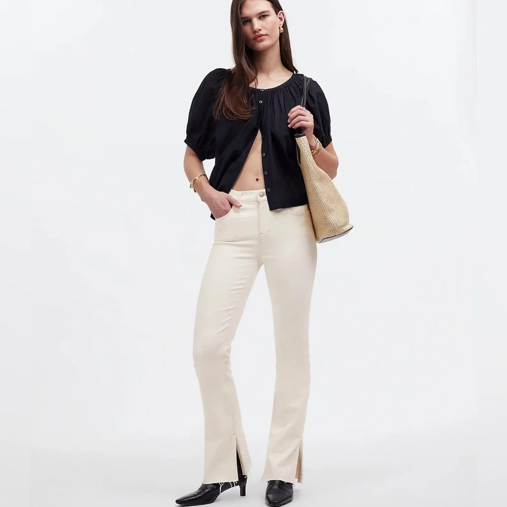 Madewell Vintage Canvas Petite Kick Out Full-Length Jeans Size 24P